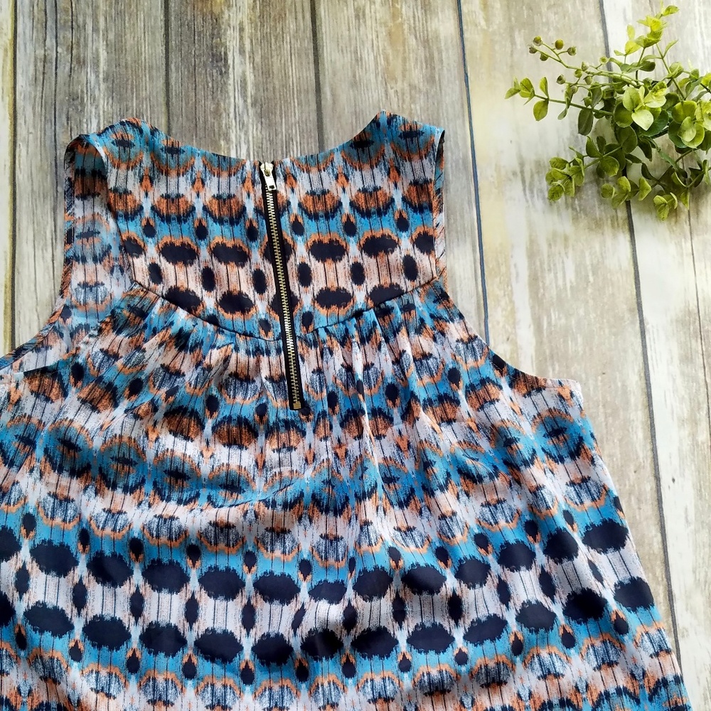 Stitch Fix 19 Cooper Rover Abstract Print Zip Back - Picture 3 of 4